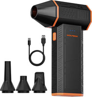 MF50 Electric Air Duster-110000Rpm Super Power Cordless Air Duster, 3-Gear Adjustable Mini Blower with Fast Charging, Dust Blower for Computer, Keyboard, House, Outdoor and Car