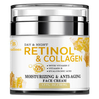 Retinol Cream for Face anti Aging: Wrinkle Cream for Face Neck with Collagen Hyaluronic Acid - Night Moisturizer for Men Women - Facial Skin Care Gifts for Mom Dad Sister