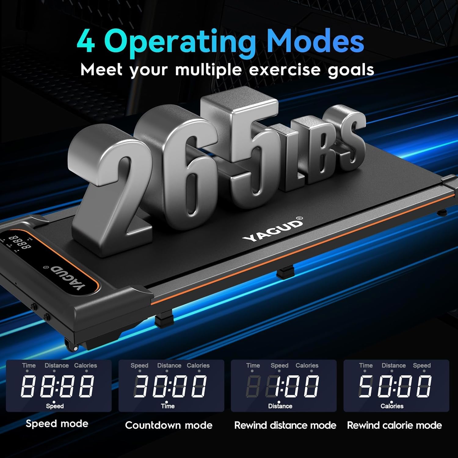 Walking Pad, Walking Pad Treadmill for Home Office, Portable under Desk Treadmill with Remote Control and LED Display, Walking Jogging Running Machine