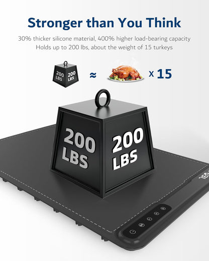 Warming Mat for Food -Electric Food Warming Tray (24"X16"), Rapid Full-Surface Heating, Portable & Rollable Versatile Food Warmer for Countertop, Perfect for Gatherings, Parties &Everyday Use