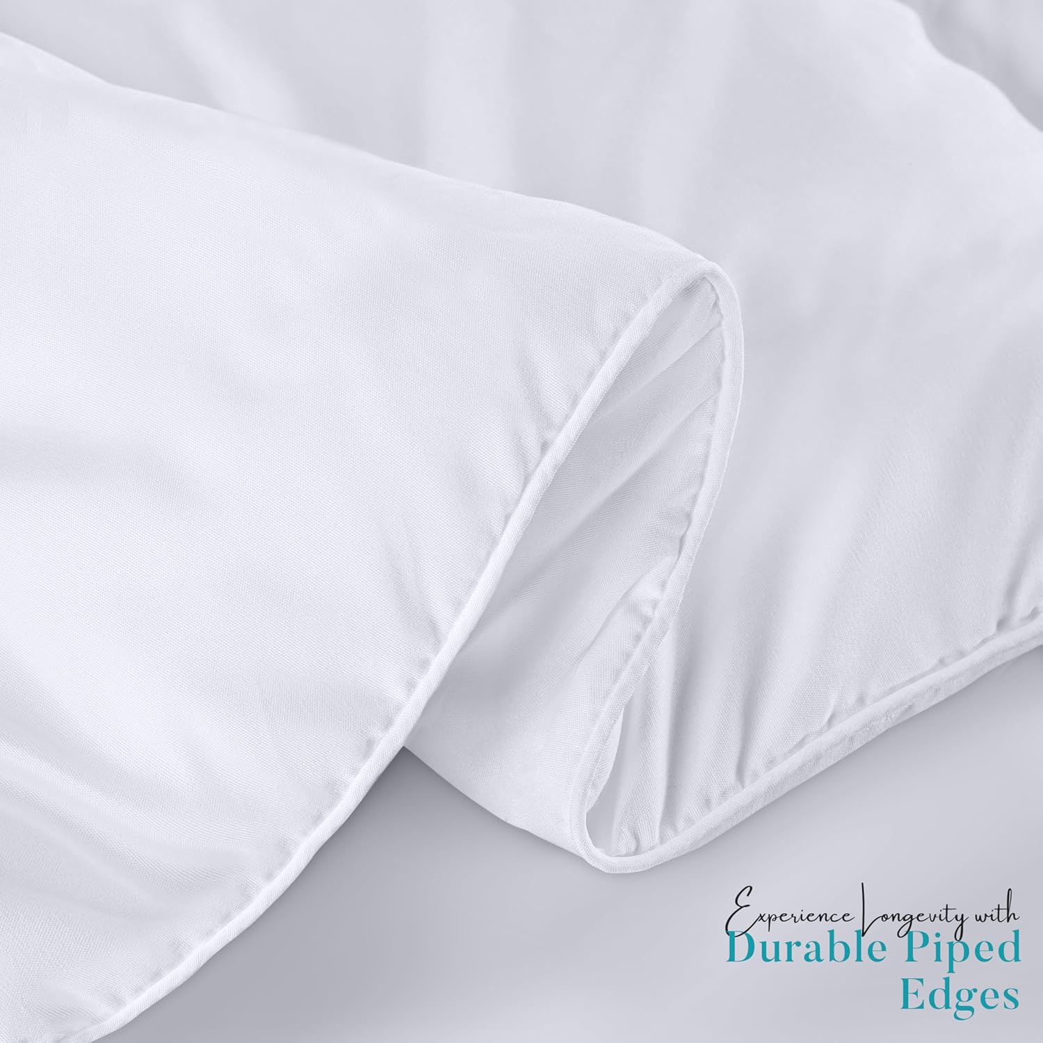 Comforter Duvet Insert, Quilted Comforter with Corner Tabs, Box Stitched down Alternative Comforters King Size (White)