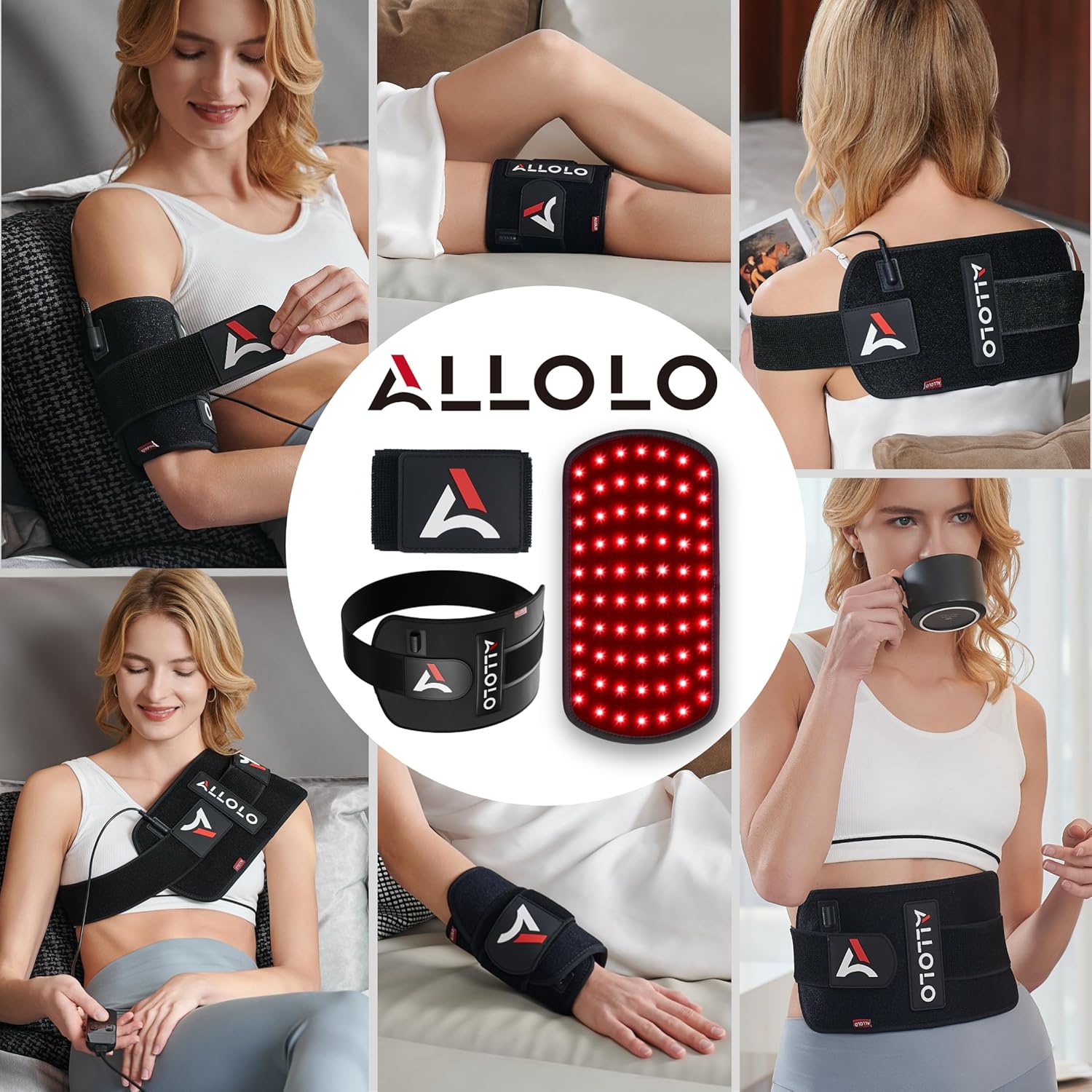 Red Light Therapy for Body, 3-In-1 LED Bead with Timer Remote Control, 12.6"*6.3" 660Nm&850Nm Infrared Light Therapy for Body Pain Relief Wearable for Muscle Repair