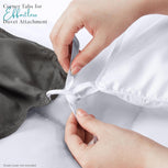 Comforter Duvet Insert, Quilted Comforter with Corner Tabs, Box Stitched down Alternative Comforters King Size (White)