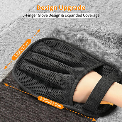 Pet Hair Removal Glove for Cats & Dogs, 2025 Newly Upgraded Five-Finger Electrostatic Pet Hair Gloves, Reusable Pet Hair Remover Tool for Laundry, Couch, Carpet, Car Seat