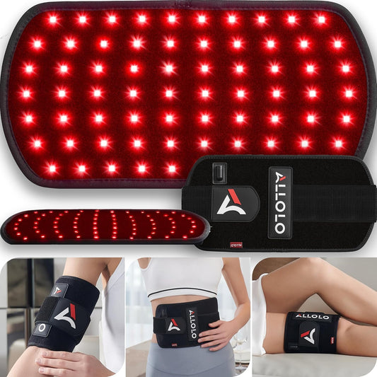 Red Light Therapy for Body, 3-In-1 LED Bead with Timer Remote Control, 12.6"*6.3" 660Nm&850Nm Infrared Light Therapy for Body Pain Relief Wearable for Muscle Repair