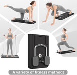 Pilates Board - Pilates Reformer Set, Multi-Purpose Foldable Pilates Reformer Board for Home, 5 in 1 Pilates Sliding Board