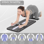 Pilates Board - Pilates Reformer Set, Multi-Purpose Foldable Pilates Reformer Board for Home, 5 in 1 Pilates Sliding Board